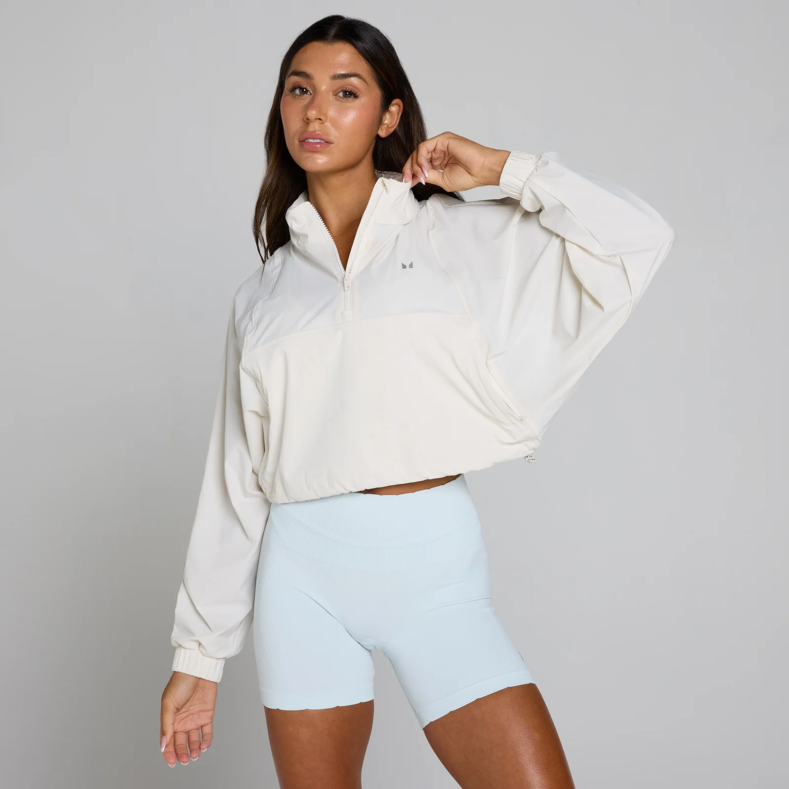 MP Women's Tempo Ultra 1/4 Zip Woven Jacket - Mist - S Fotografija 1