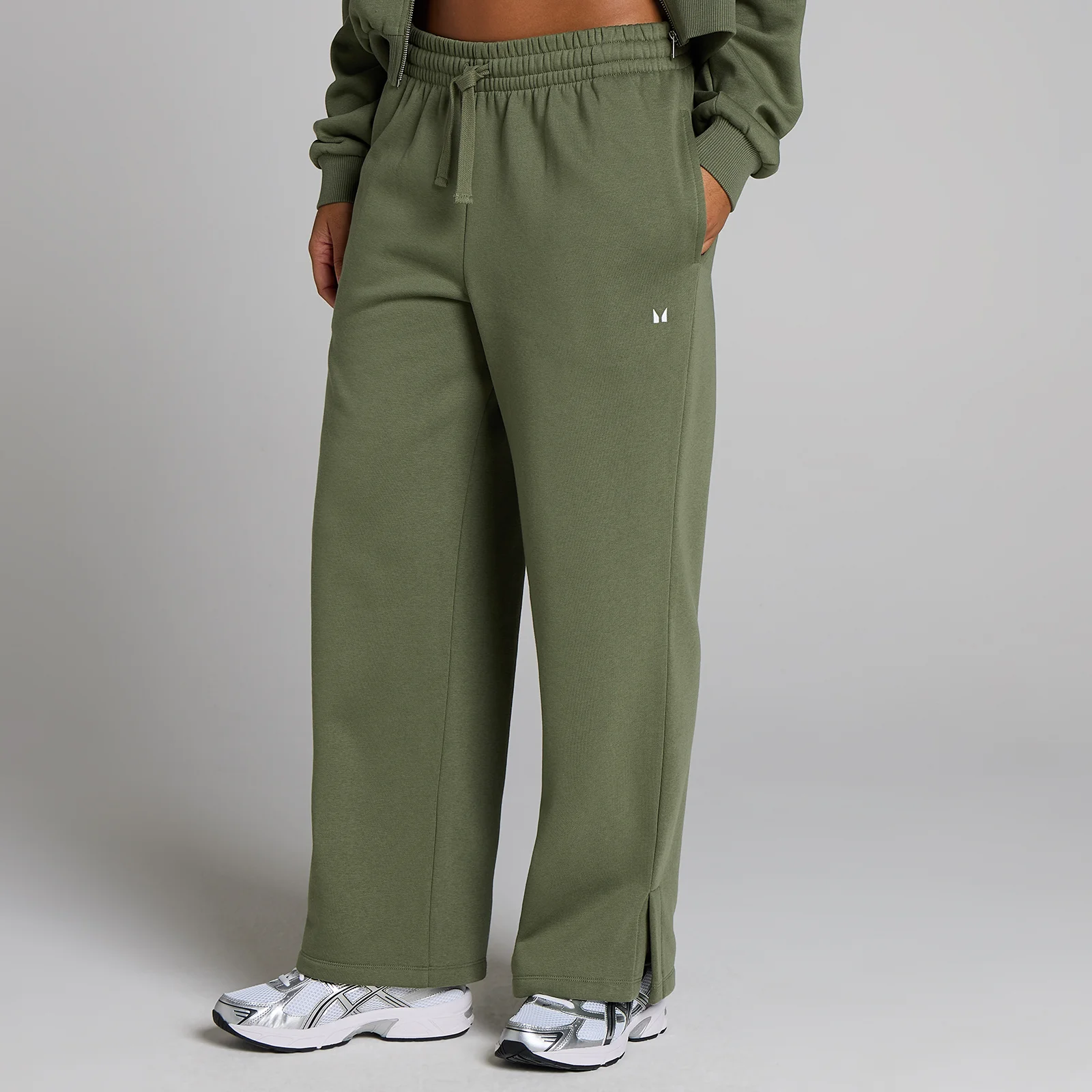 MP ženska Basics trenerka ravnih nogavica - Washed Olive - S Fotografija 1