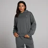 MP ženska Basics oversized majica s kapuljačom - tamnosiva
