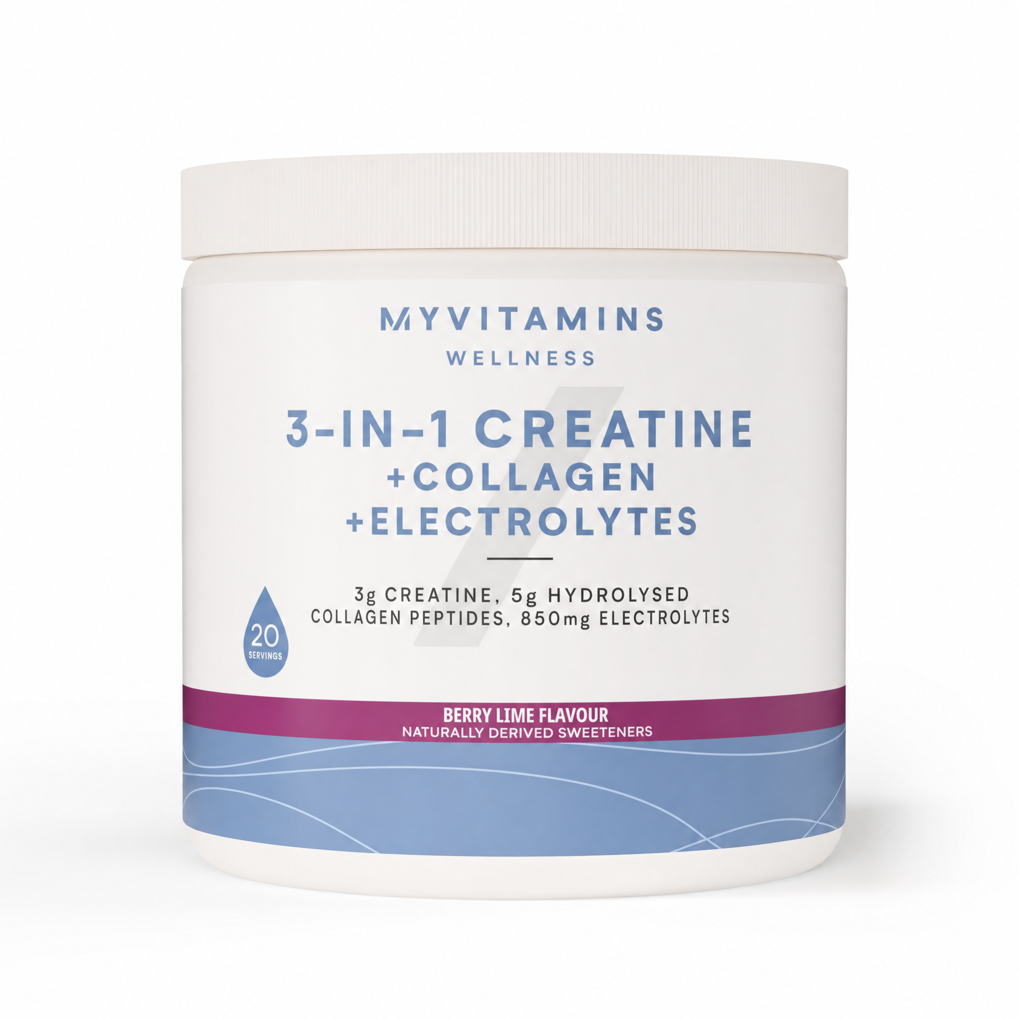 3 u 1 Kreatin + Kolagen + Elektroliti - 237G - 20Porcija - Mixed Berry Lime Fotografija 1