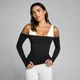 MP Ženska Tempo Off The Shoulder LS Top - Crna