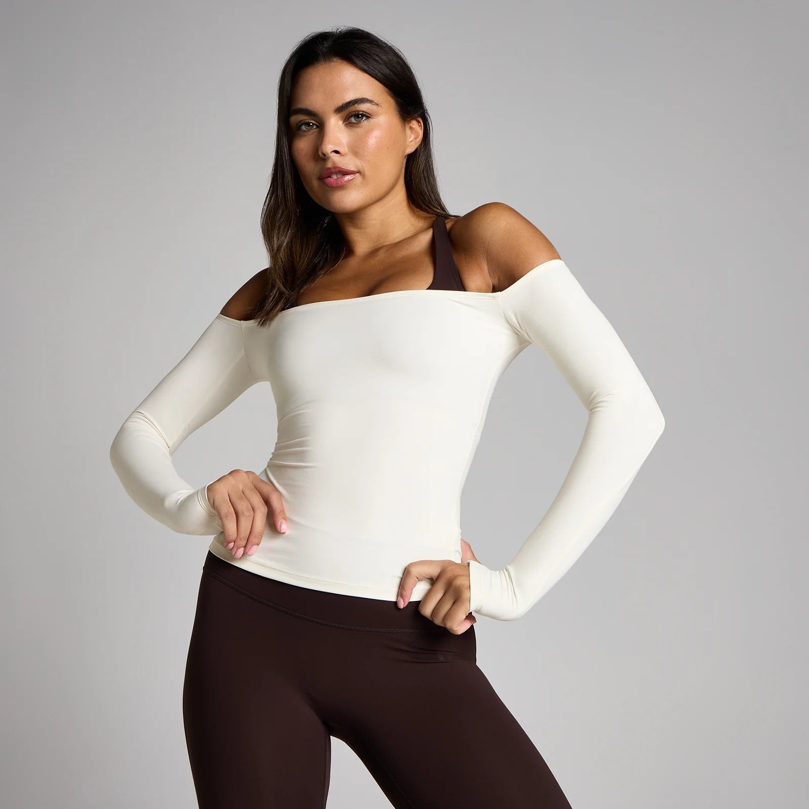 MP Ženska Tempo Off The Shoulder LS Top - Vanilija - XS Fotografija 1
