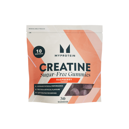 Kremaste gumene bombone s kreatinom - 30 Gummies - 10Porcija - Raspberry (Sugar-Free)