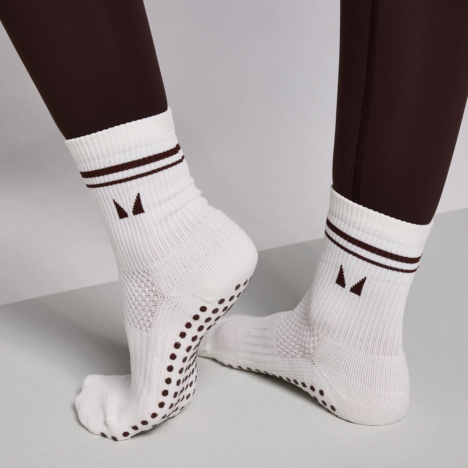 MP Pilates Socks (2 pack) - Cocoa/Pearl - UK 2-5 Fotografija 1