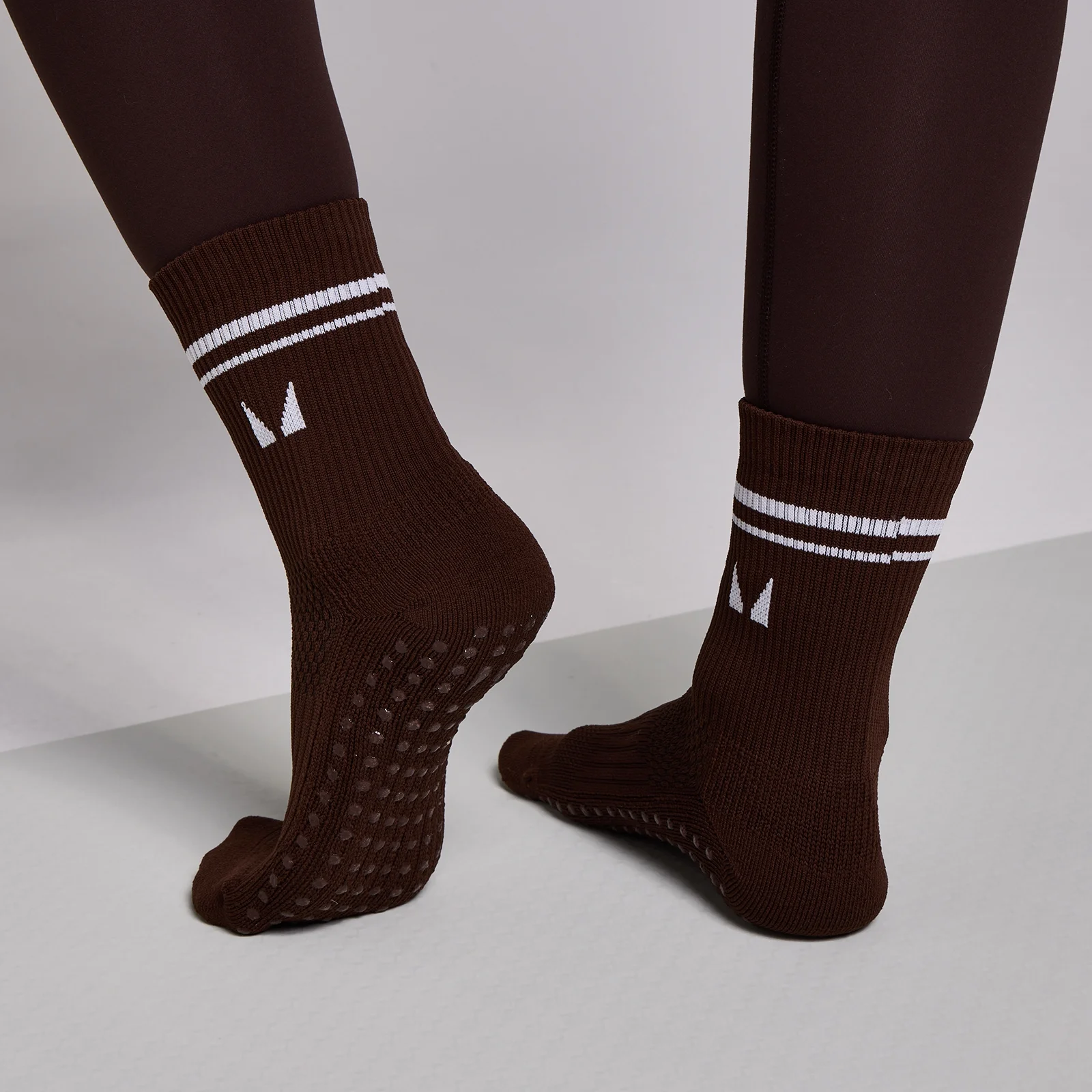 MP Pilates Socks (2 pack) - Cocoa/Pearl - UK 2-5 Fotografija 2