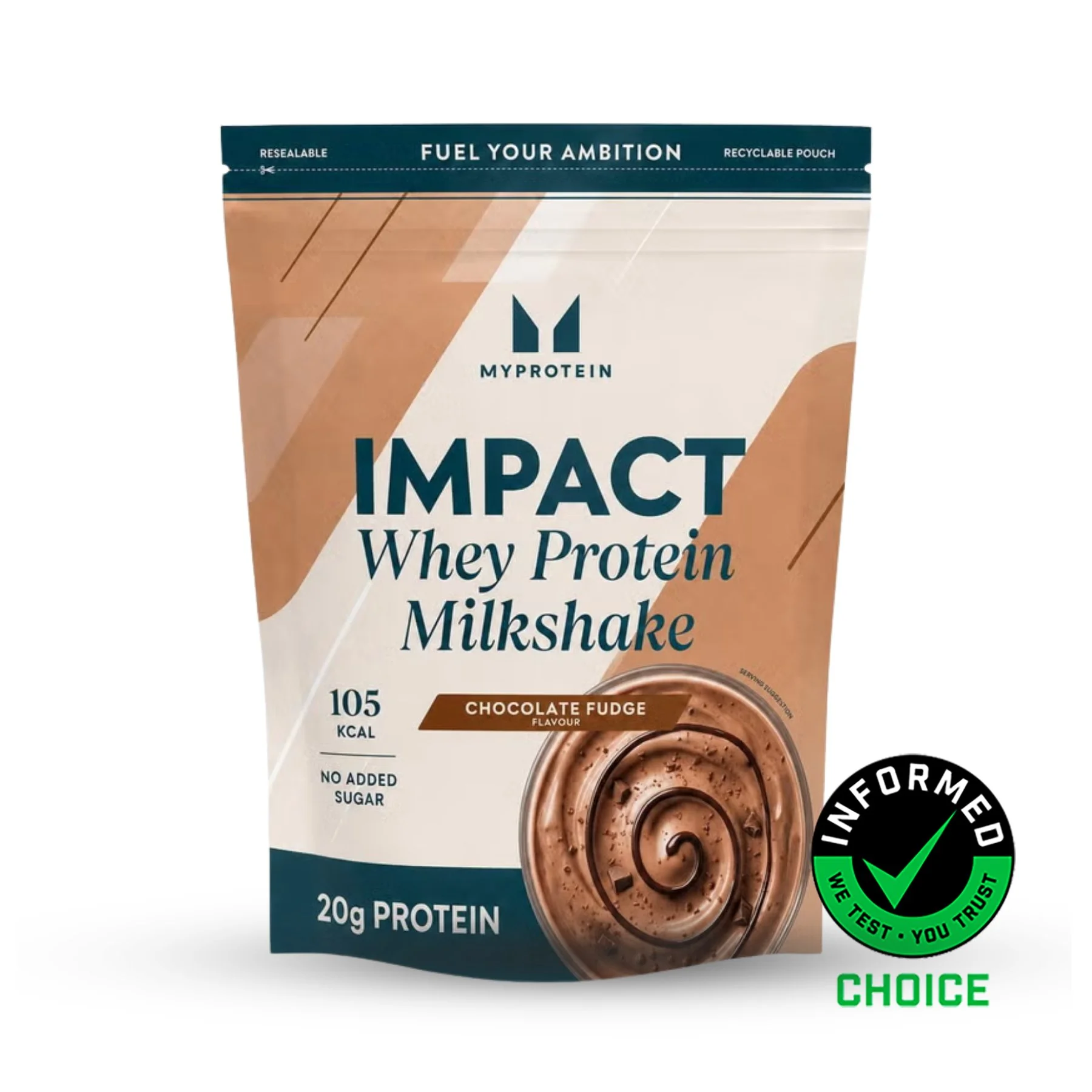Impact Whey Protein Milkshake - 2610g - 90Porcija - Chocolate Fudge Fotografija 1