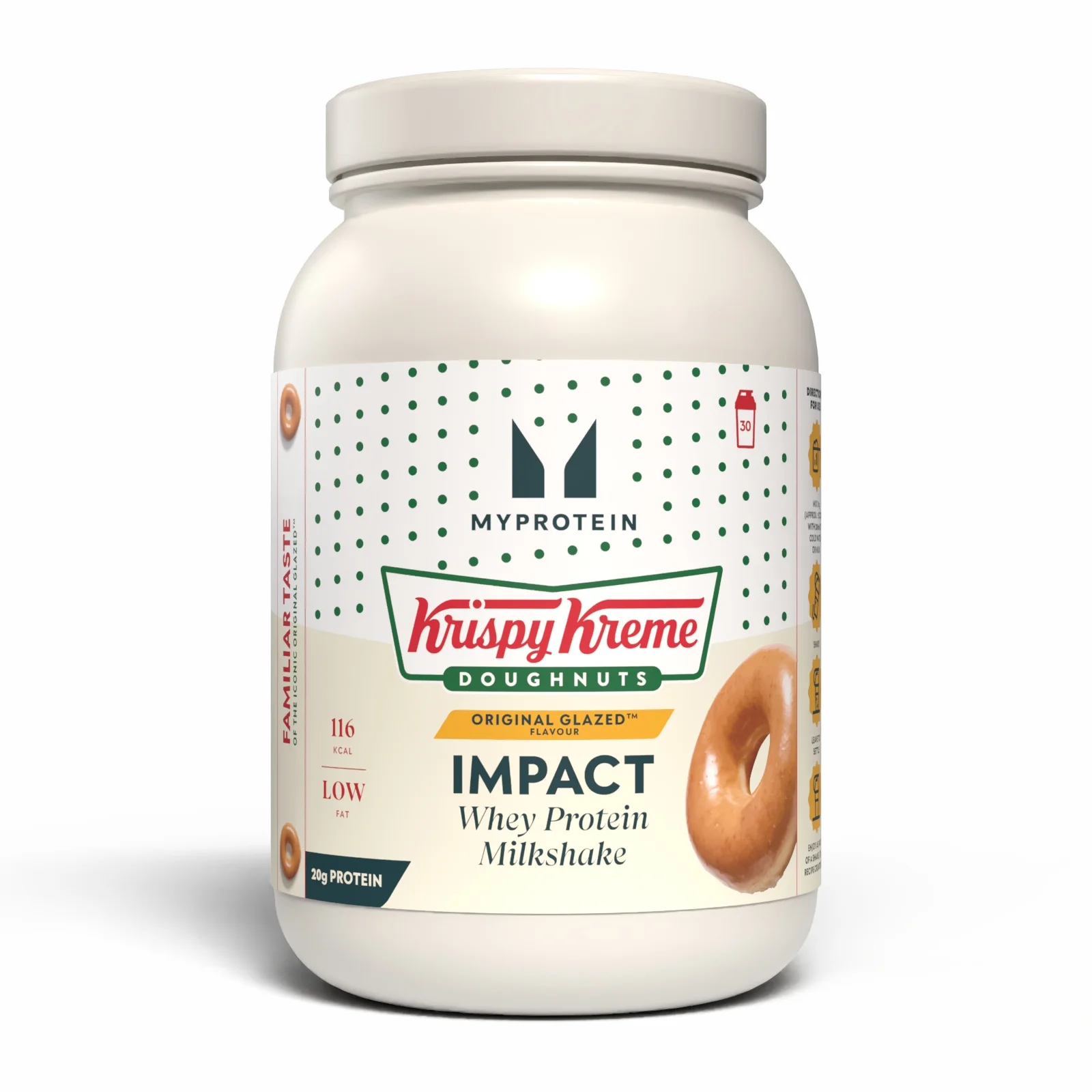 Impact Whey Protein Milkshake - 930G - 30Porcija - Krispy Kreme® Original Glazed™ doughnut Fotografija 1