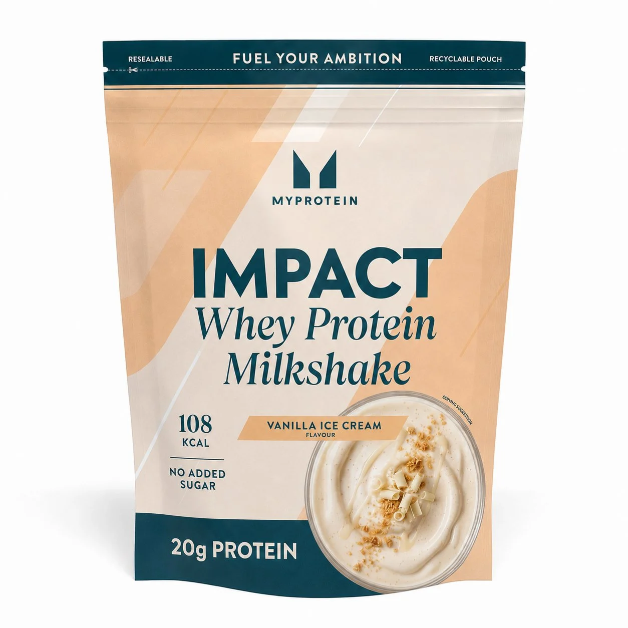 Impact Whey Protein - 2610g - 90Porcija - Vanilla Ice Cream (Milkshake) Fotografija 1