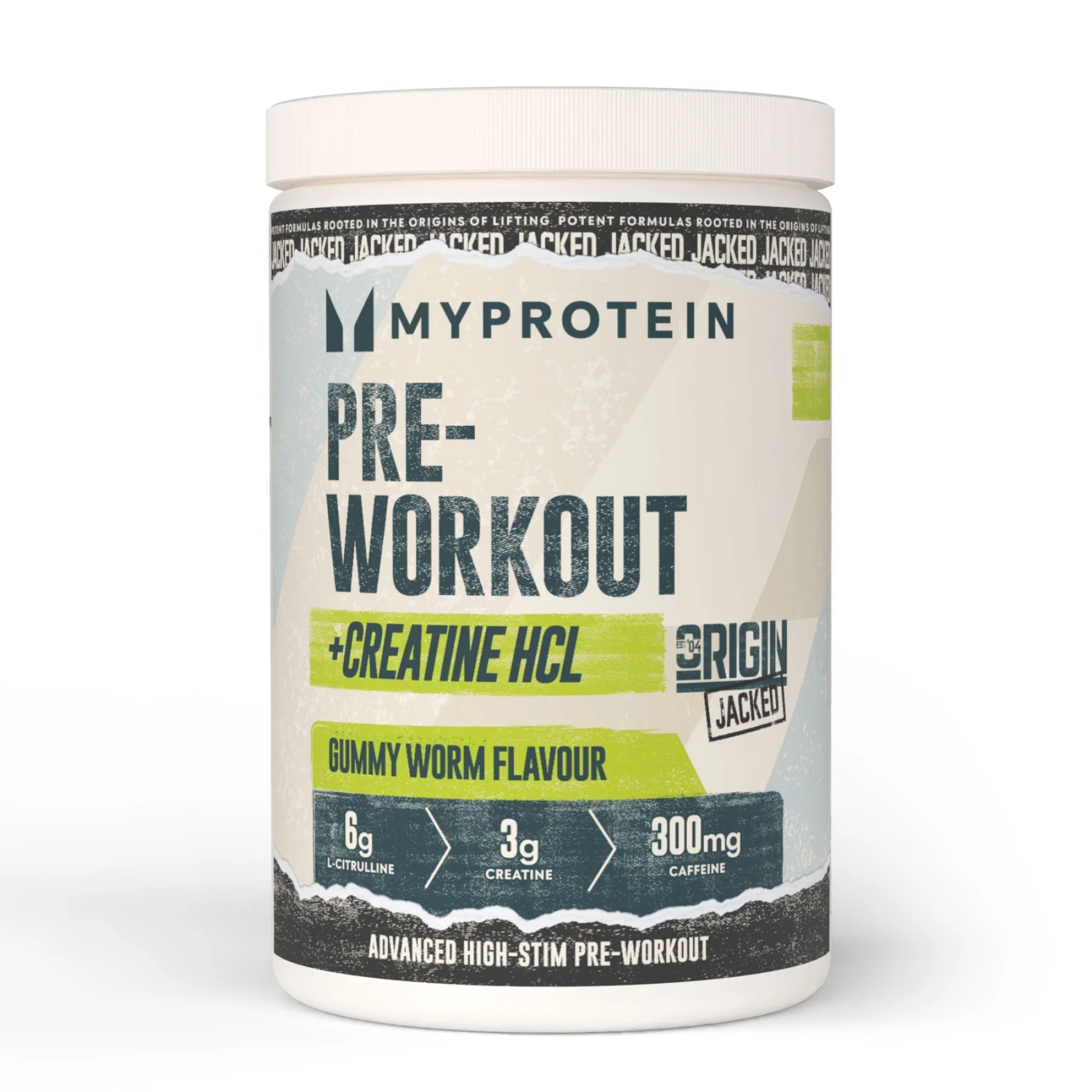 Origin Jacked Pre-Workout - 25Porcija - Gummy Worm Fotografija 1