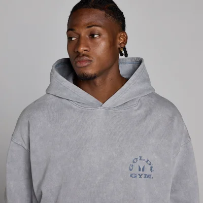 MP X Gold's Muška Washed Graphic Oversized Duksica s Kapuljačom - Steel Blue - L Fotografija 6