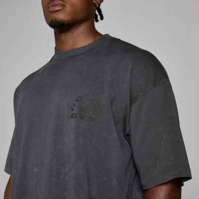 MP X Gold's Muška Washed Graphic Oversized Majica - Washed Coal - XS Fotografija 6