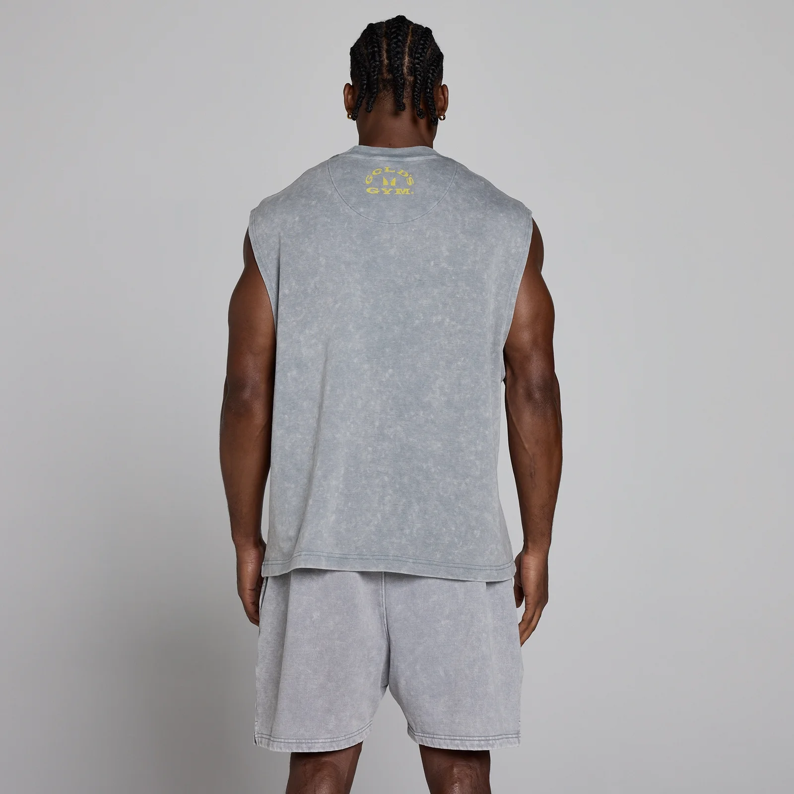 MP X Gold's Muška Washed Graphic Oversized Tank - Steel Blue - XL Fotografija 4