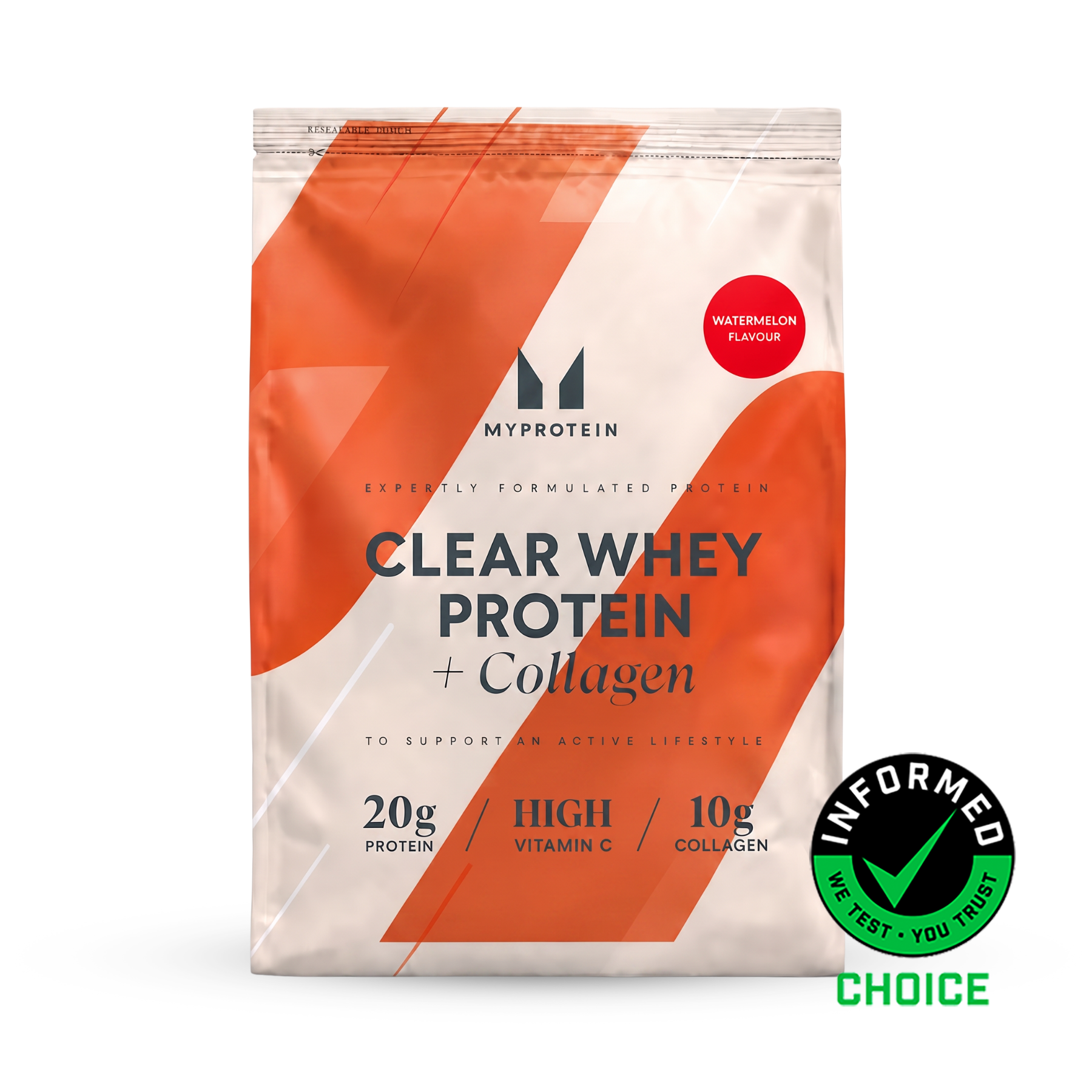 Myprotein Clear Whey Protein - 960g - 40Porcija - Watermelon (+ Collagen) Fotografija 1