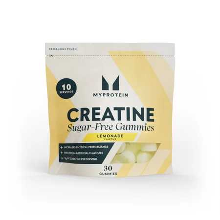 Kremaste žvakaće bombone s kreatinom bez šećera - 30 Gummies - 10Porcija - Lemonade
