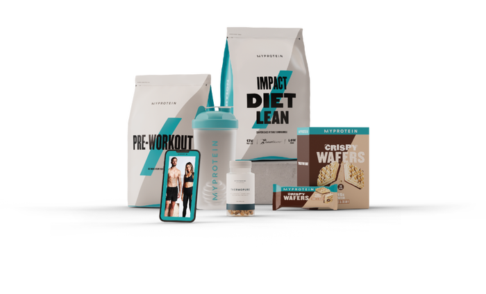 A mixture of protein products from Myprotein and Myvegan to help tone up.